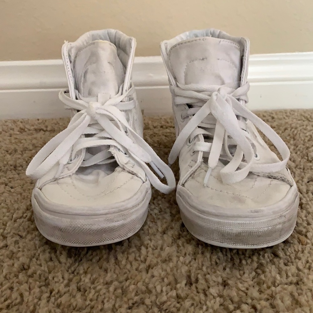White Vans, Women’s 6.5, Men 5
